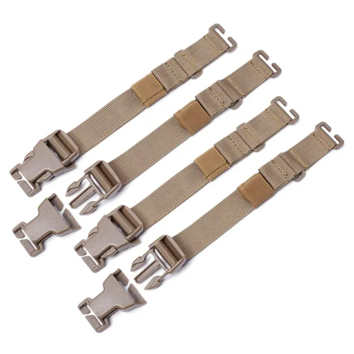 4pcs MOLLE Accesorio Para Mochila De Exterior Correa De Nylon 1000D Con Clip Accesorio Para Mochila Unisex - 1