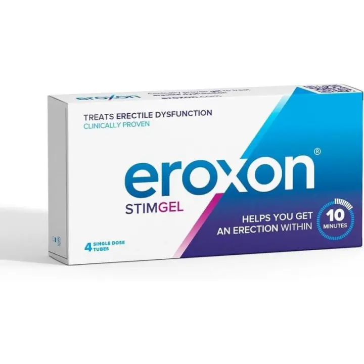 EROXON STIM GEL 4 TUBOS MONODOSIS. Gel innovador y clínicamente probado para lograr una erección en solo 10 minutos. - 1