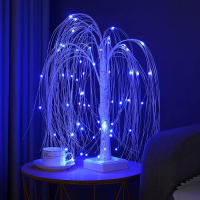 Árbol De Bonsái Weeping Willow LED Con Luces De Hadas Cambio De Color Para Decoración De Navidad Y Fiesta En Mesa Incluye Pilas - details 9