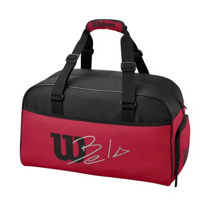 Bolsa Wilson Bela Small Duffel Negro Rojo - 1