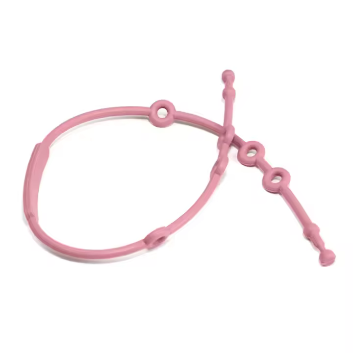 Cling De Biberón Para Bebé De Silicona Suave Cadena De Mordidor Ajustable Soporte De Pezón Para Reciente Nacidos Accesorios De Carrito De Bebé - 1