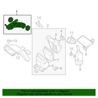Tubo De Admisión De Aire Para Motor Nissan Sentra 2.0L 2007-2012 Pieza Original 16576ET00A 696-00 Material De Goma Y Plástico - details 4