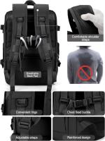 Mochila De Viaje Para Mujer Y Hombre Bolsa De Equipaje De Cabina Para Avión Ryanair Wizzair Tamaño 40x20x25 Bolsa De Mano Unisex Estilo Fashion - details 11