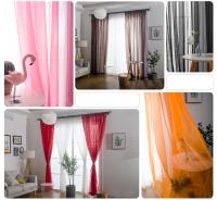 Cortinas De Tulle Sólido Colorido Transparente 100% Poliéster Para Dormitorio Cocina Sala De Estar Habitación De Niños Clase Magnolia Rod Pocket - details 16