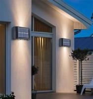 Lámpara De Pared Solar Para Jardín Y Valla Decorativa Luz Luminosa Hacia Arriba Y Abajo Impermeable Con 10/8/6/4 LEDs Iluminación Exterior - details 5