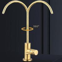 Purificador de agua grifo cepillado oro grifo ósmosis agua potable sistema de filtración 304 inoxidable Ste - details 1