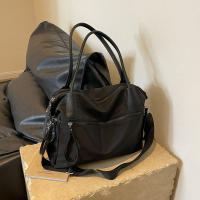 Bolso De Hombro Grande Para Mujeres Hecho De Nylon Con Correa Ajustable Para Uso Diario Casual Viajes Y Transporte. - details 2