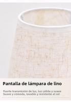 Lámpara De Mesa LED Estilo Japonés Retro Iluminación Interior Para Dormitorio Y Sala De Estar Luz De Noche Decorativa Para Escritorio Incluye Bombilla Fuente De Alimentación AC 90-260V - details 6