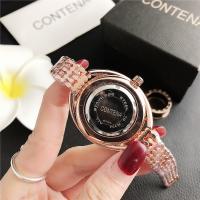 Reloj De Mujer De Lujo Con Rhinestone Y Diamantes En Acero Inoxidable Reloj De Cuarzo Fashion Gold Contena Quartz Wristwatches - details 8
