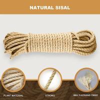 Rope De Sisal Natural Para Gatos Arbol De Agarre Con Correa Accesorios Para Gatos Protector De Muebles Y Juguete DIY Para Gatos - details 2
