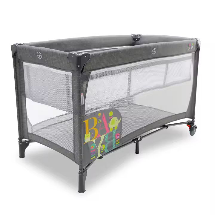 Asalvo Cuna de viaje para Bebé Smooth -  Plegado muy compacto, Base acolchada, Desde el nacimiento hasta 15 kg - 1