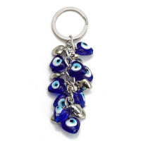 Llavero De Ojo De Suerte Con Mano De Fatima Y Mariposa Azul Para Coche Llavero Turco Con Ojo Maligno Para Hombres Y Mujeres Joyería EY138 - details 22