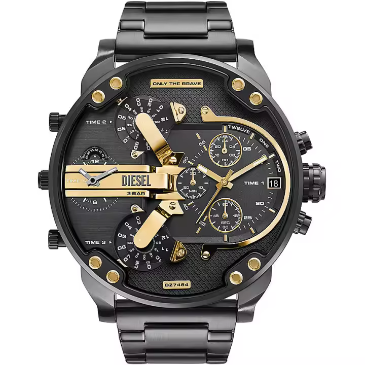 Diesel Watch Diesel Mr. Daddy DZ7484 - Reloj Cronógrafo Acero Inoxidable Bronce Mixto - 57mm - Automático - 1