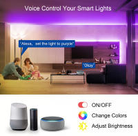 Tira De Luces LED RGB 5050 Bluetooth WIFI USB 1m-10m Sincronización De Música 5V Fácilmente Doblable Alexas Luces Inteligentes Para Decoración De Habitaciones Y Fiestas - details 1
