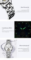 Reloj De Mujer OLEVS6608 Estilo Turbillón Lujo Automático Resistente Al Agua Luminoso De Acero Inoxidable Reloj De Mano Auto-Bobinado - details 11