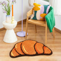 Carpetas LAKEA En Forma De Croissant Para Sala De Baño Alfombra De Panecillo Suave Cálida Decoración Anti-derrapante Para El Hogar - details 6