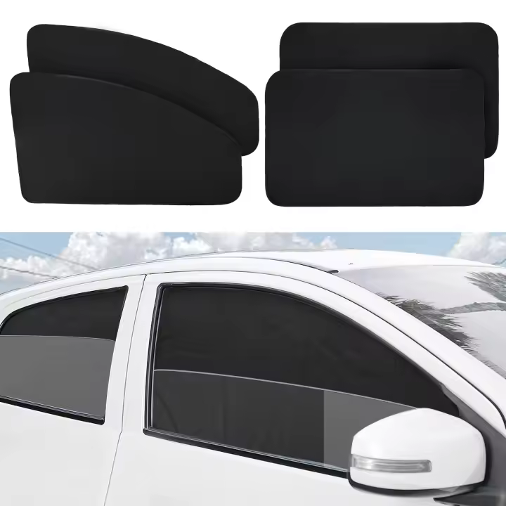Parasoles magnéticos para coche, parasoles opacos para ventanas laterales con protección UV y privacidad. - 1