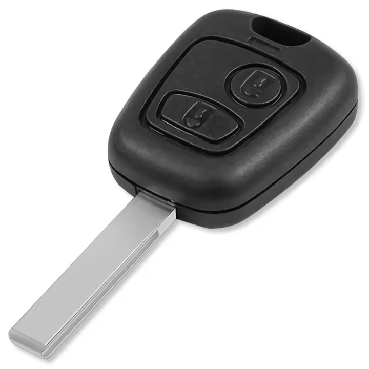 Ociodual Carcasa Llave Compatible con Citroe C1 C2 C3 C4 Xsara Berlingo Picasso Case Mando+Espadin Key - 1