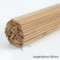 50Pcs Varillas De Bambú Rectangulares Para Modelos Y Manualidades No Terminadas Material De Madera Para Artesanía Y Construcción - details 7