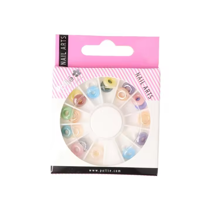 Donut Rhinestones Nail Art Pollié - 1