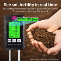 Medidor De pH Del Suelo 6 En 1 Con Medidor De Luz Solar Humedad Ambiental Temperatura Y Nutrición Fertilitzador Analizador De Suelo Para Jardín - details 4