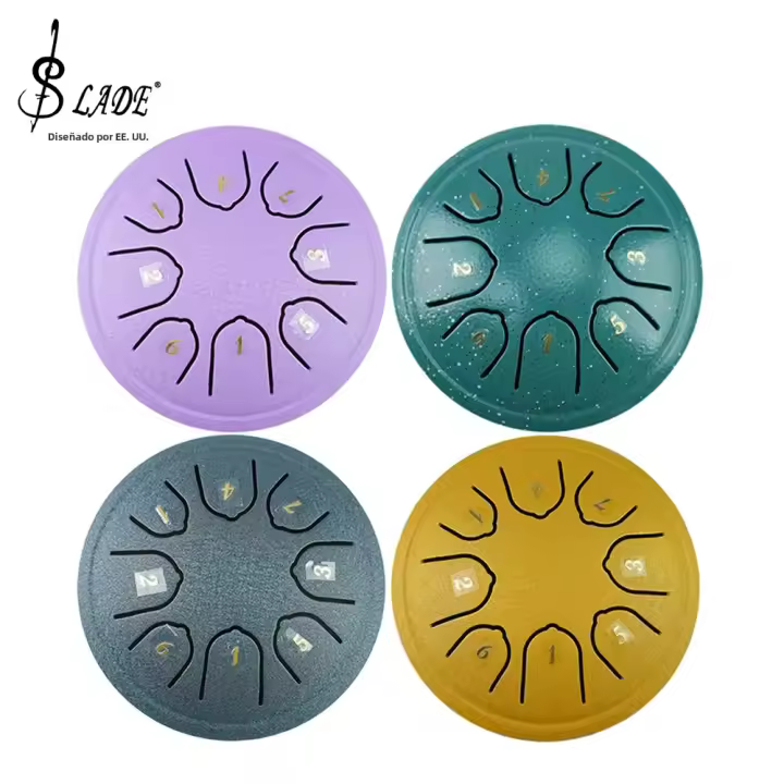 Bombo De Lengua De Acero De 4.5 Pulgadas 8 Tonos Juguete Musical Para Niños Instrumento De Percusión Zen Para Principiantes Regalos De Cumpleaños - 1