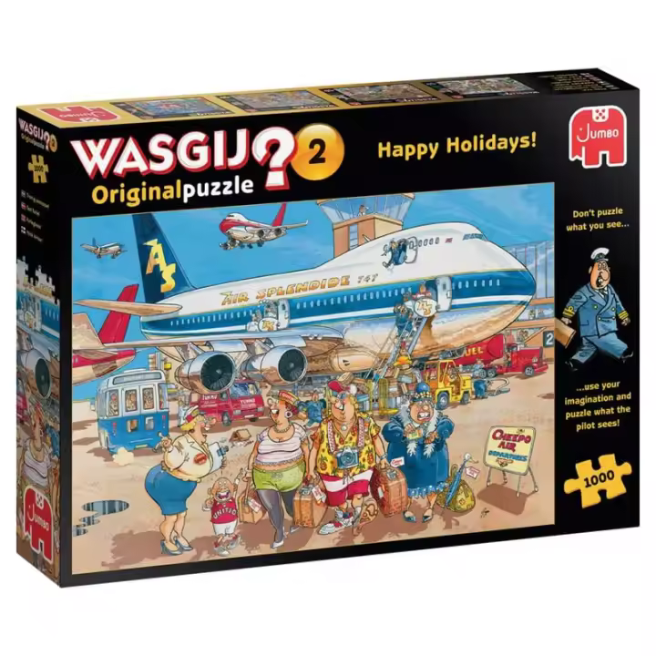 Jumbo Wasgij Orginal - Happy Holdays #2, 1000 Piezas (81922) - 1