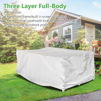 Cubierta Protectora Para Muebles De Jardín Y Terraza 210D Impermeable Cubierta De Polvo Para Sofá Silla Rain Y Snow Estilo Sólido - details 11