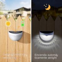 Luces Solares LED Para Valla Exterior Impermeables Luz De Pared Para Jardín Camino Y Terraza Decorativas Material ABS Fuente De Energía Solar - details 0