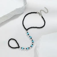 Pulsera De Tobillo Para Mujer Estilo Bohemio Colorido Con Cuentas Luminosas Joyería De Moda Hecha De Aleación De Hierro Y Resina - details 3