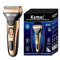 Kit De Aseo 3 En 1 Kemei Para Hombres Cepillo De Barba Y Cabello Afeitadora Corporal Nariz Y Orejas Cuchilla Recargable Rasador De Cara - details 1