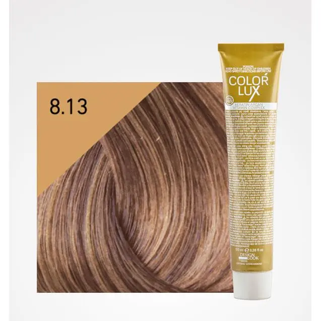 Tinte en Crema Color Lux 100ml: 8.13 Rubio Claro Beige - Design Look - 1