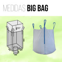 Big Bag 90x90x120 cm con Boca de Vaciado Inferior – Saco a Granel de 1.000 kg | FIBC, Polipropileno Reforzado, Reutilizable – Para Obra, Agrícola, Residuos, Arena, Escombros - details 4