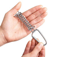 1-10Pcs/set Hebilla De Ropa De Viento De Acero Para Tienda De Campaña Con Gancho Fijo Y Clip De Karabiner Tensionador De Sombra Accesorios De Camping - details 5