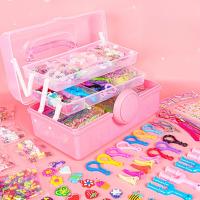 Juego De Joyería Arcoíris Tejido En Tres Capas Para Crear Pulseras Collares Accesorios Para Cabello Y Fundas De Móvil Kit De Manualidades Para Niñas - details 1