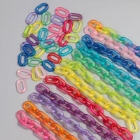 AB Colorful 15pcs Anillos Ovalados De Acrílico 30mm Para Crear Joyas DIY Pulseras Collares Cadenas De Gafas Accesorios - details 10