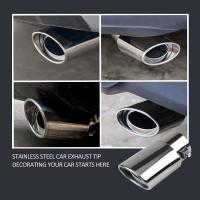 Universal Tubo De Escape Para Coche Acero Inoxidable Tapa De Escape Cromado Accesorios Modificados Para Coche Posición Trasera - details 0