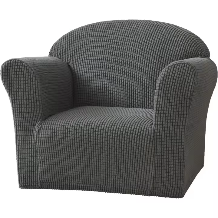 Funda De Sofá para Niños Fundas De Sillón Suave Elásticas para Niños, Protector De Muebles para Niños Pequeños Sofá De Bebé (Gris Oscuro) - 1