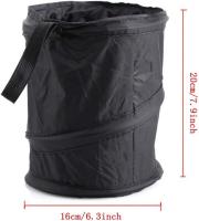 2 piezas portáthil plegable para Coche, Cubo de basura universal, plegable, Papelera, Caja de almacenamiento de viaje, Bolsa - details 0