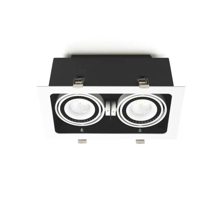 Luz empotrable con 2 focos - Modelo Modular II - 56 W - 4000 K - 4500 Lm - 290 x 150 mm - AZABAK - 1