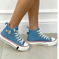 Eva Zorteon- Botines de Lona de Caña Alta. Marca FASHION BELLA. - details 2