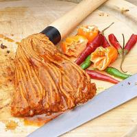 Cepillo De Pintura Para Barbacoa Con Mango De Madera De Goma Herramienta De Grilled BBQ Basting Set De Cepillos De Aceite Para Hornear Y Bañar - details 3