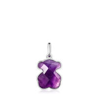Colgante de oso de piedra preciosa natural de plata esterlina S925, accesorio de collar de bricolaje de lujo que combina con todo - details 32