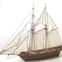Nueva Kit De Construcción De Barco DIY 2024 Modelo Antiguo De Madera Hevey Barco Sailing Decoración Para Escritorio De Hogar - details 1