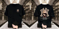 Camiseta De Algodón Grueso Para Hombre Con Estampado De Oso Violento Cuello Redondo Manga Corta Estilo Casual De Moda Americana Para El Verano - details 4
