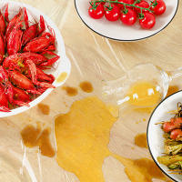Mantel Desechable Transparente 20/50PCS Impermeable Plegable Para Fiestas Catering Familia Cumpleaños - details 2