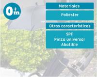 Sombrilla para Carrito de Bebé con Protección Solar SPF - Kiokids España - details 0