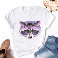 Camiseta De Mujer Con Estampado De Leopardo Y Pato Moda Harajuku Coreana Kawaii Tops Casual Manga Corta Cuello Redondo Algodón - details 18