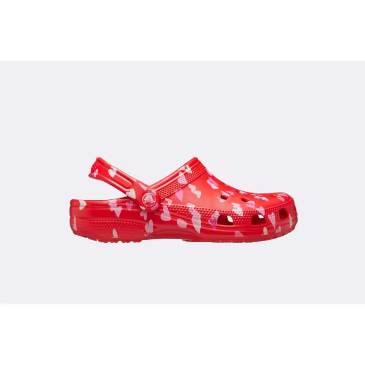 CROCS Zuecos Unisex Classic Valentine Day Clog Cherry Red - 1