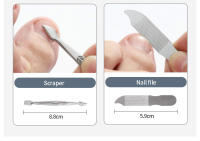 Kit De Manicura Y Pedicura En Acero Inoxidable Herramientas De Cuidado De Uñas Y Pies Incluye Tijeras De Cutícula Y Afeitadora De Pies Vchose - details 19
